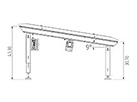 GH Series 265 Pound (lb) Machine Net Weight Speed Belt Conveyor - 4