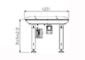 GH Series 165 Pound (lb) Machine Net Weight Speed Belt Conveyor - 3