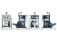Dimensions with AB-180 bagger