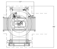 Helix 1 Automatic Rotating Arm Stretch Wrapping Machinery - 3