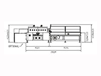 HS Servo Series 32.28 Inch (in) Cross Sealing Bar Length Box Motion Side Sealer with Shrink Tunnell - 2
